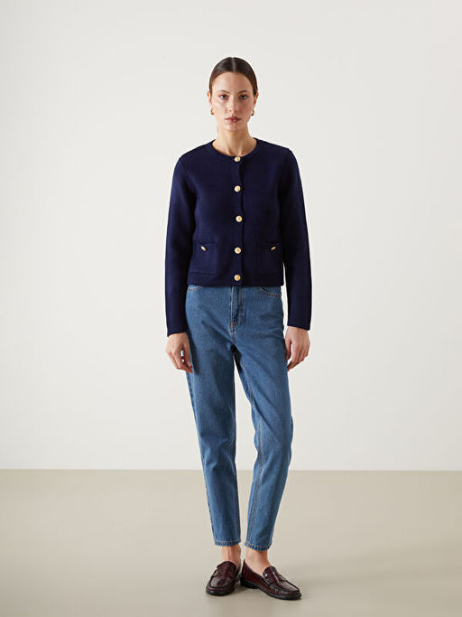 Bisiklet Yaka Kad?n Triko H?rka