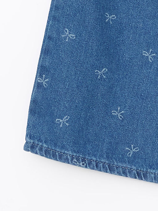 Beli Ayarlanabilir Lastikli K?z ?ocuk Jean Pantolon - Waikiki фото 2