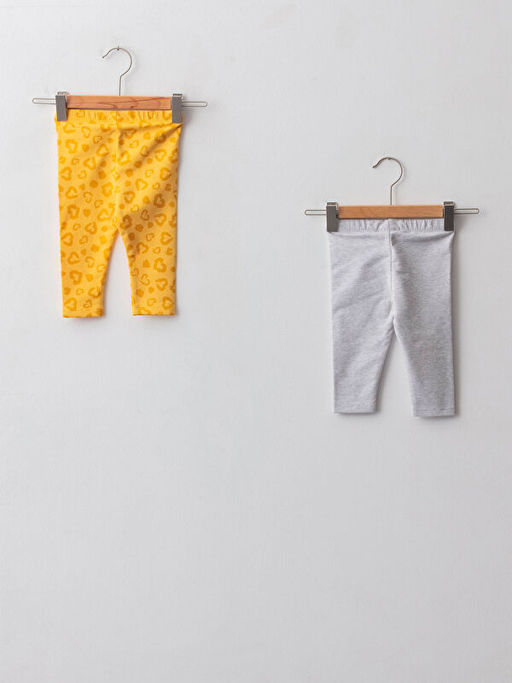 Beli Lastikli Bask?l? K?z Bebek Tayt 2li - Waikiki фото 2