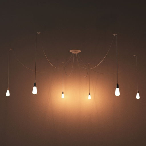 Светильник BayerLux «Паук», 6×40 Вт, E27, белый