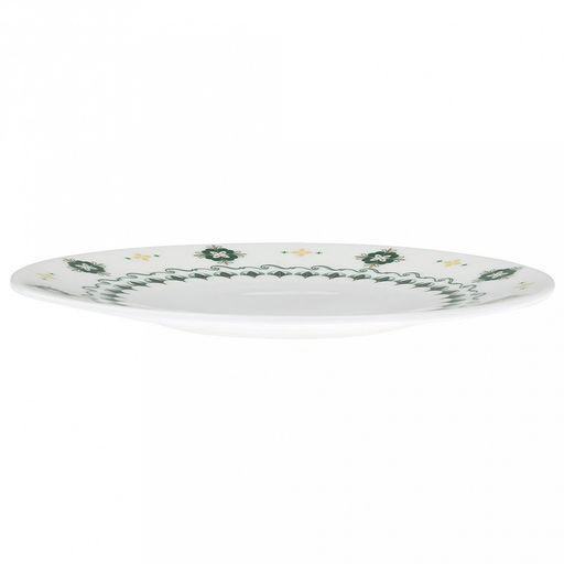 "Мадрид" Тарелка мелкая фарфоровая д213мм h17мм, тонкостеный, деколь с золотом, в коробке (Китай)