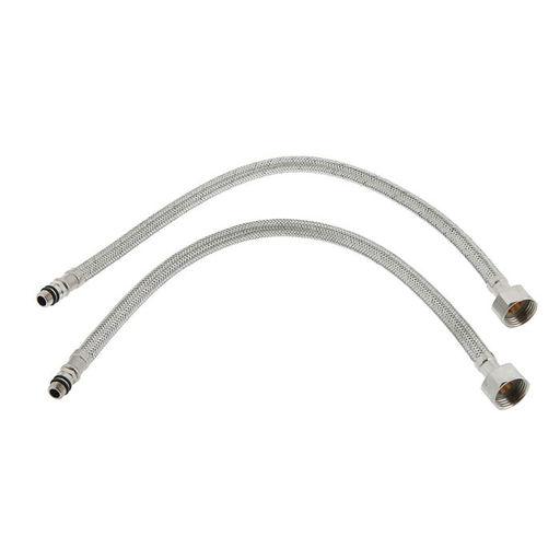 Смеситель для кухни Accoona A4882N, двухвентильный, с гибким изливом, красный/хром