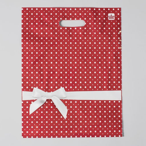 Цена за 50 шт. Пакет «Горох подарочный», полиэтиленовый с вырубной ручкой, 60 мкм, 31×40 см