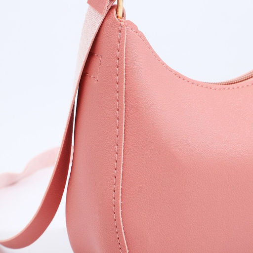 Сумка-багет на молнии, цвет розовый - Simaland фото 4