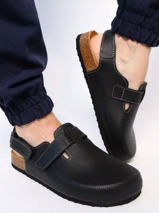 13 | Makas| Женские сабо (черный перфорация) - Milka shoes&more фото 4