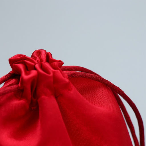 Цена за 5 шт. Мешочек подарочный атласный «Сердце», 10 х 12 см +/- 1.5 см