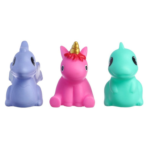 Резиновые игрушки для ванны Крошка Я «Динозаврики», с пищалкой, в наборе 3 шт, МИКС