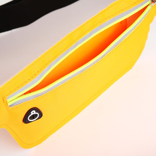 Поясная сумка на молнии, светоотражающие элементы, цвет оранжевый - Simaland фото 5