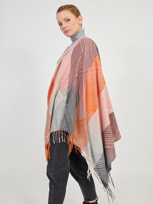 Большой  платок в стиле арт-деко в составе шерсть - Tantino фото 2