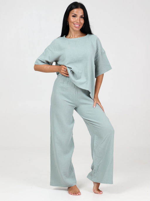 575 ПИЖАМА (брюки) (Фисташковый) - А-дина фото 3