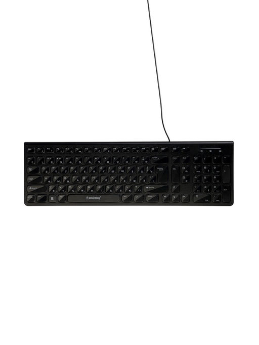 Клавиатура Smartbuy ONE 250, проводная, мембранная, 104 клавиши, USB, с подсветкой,чёрная