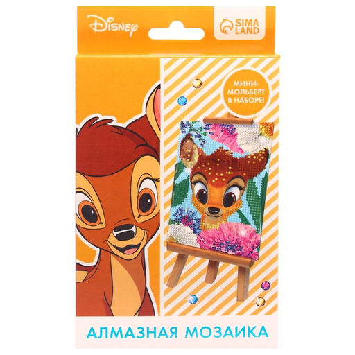 Алмазная мозаика с частичным заполнением для детей Бэмби, 15?10 см - Disney фото 8