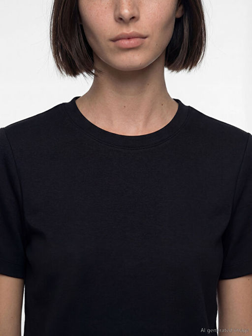 Bisiklet Yaka Kad?n Ti??rt