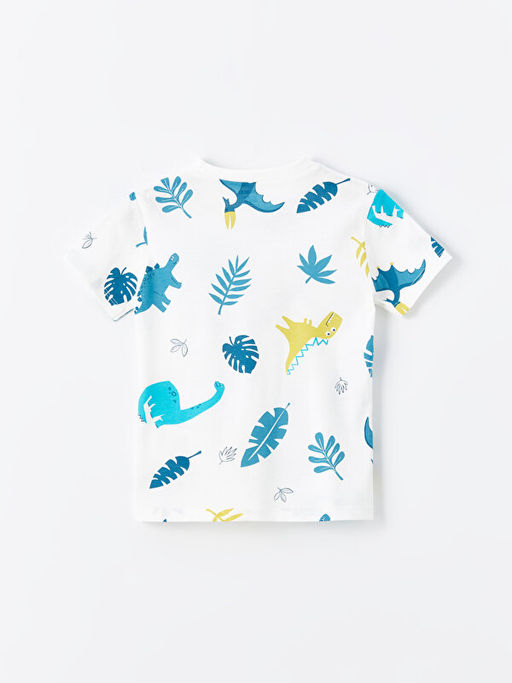 Bisiklet Yaka K?sa Kollu Bask?l? Erkek Bebek Ti??rt - Waikiki фото 2