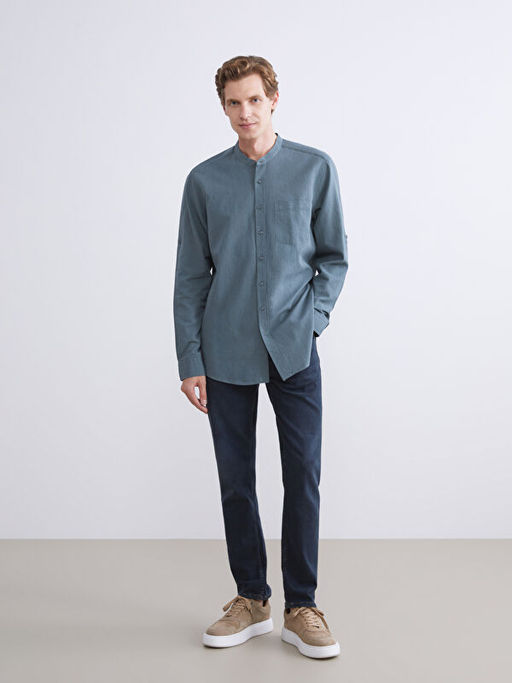 Regular Fit Uzun Kollu Poplin Erkek G?mlek