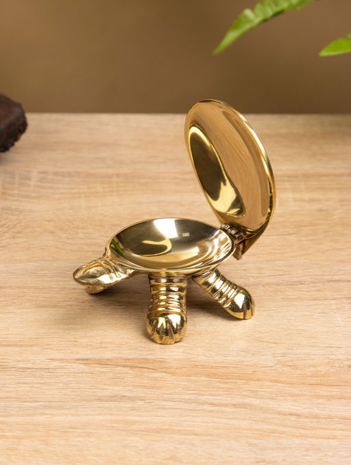 Шкатулка «Черепаха в ромбики», 10×6×3 см, латунь