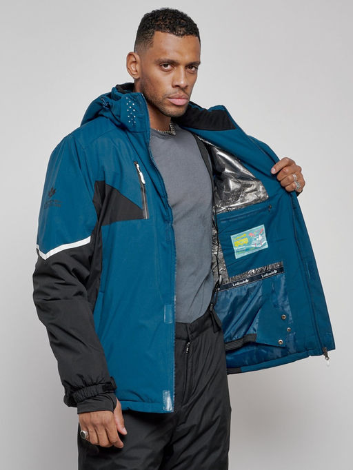 Горнолыжный костюм мужской зимний синего цвета 6319S - Leifensh фото 16