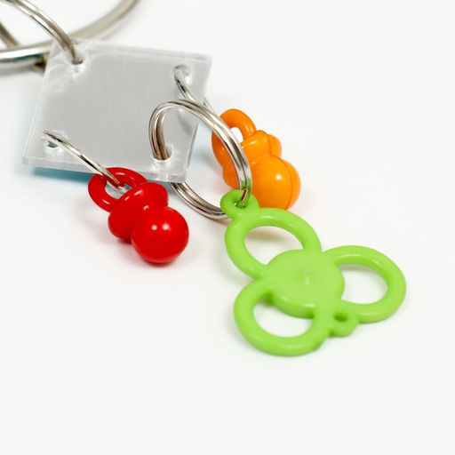 Игрушка - зеркало для птиц с колокольчиком и обручем, 27 х 7 см - Пижон фото 3