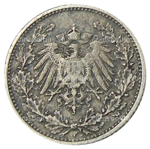 1/2 марки 1905 года F Германия