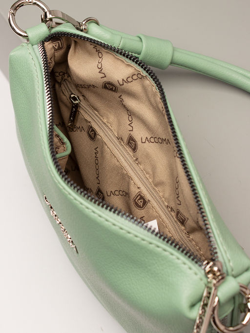 LACCOMA сумка Анжелика-Л815-мятный эко кожа хлопок  фото 4