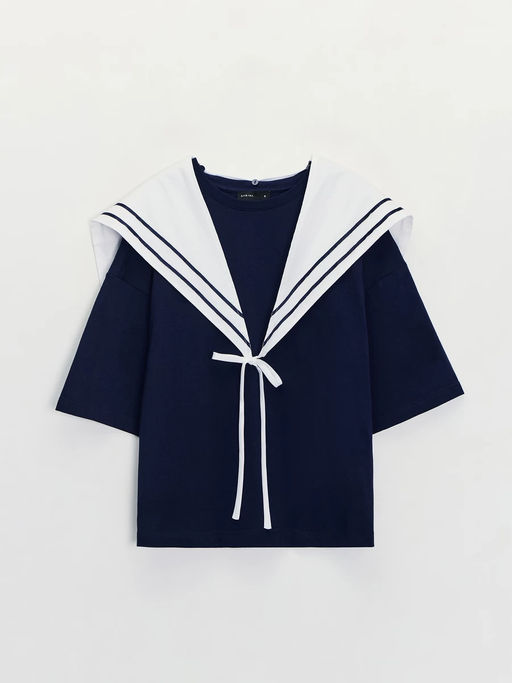 Футболка с шарфом женская / Zarina