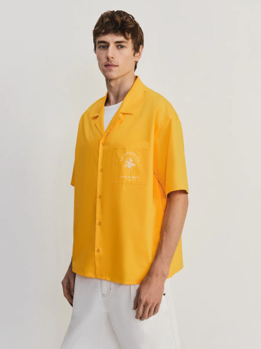 Рубашка с вышивкой на груди ZR2605043009-8 / Zarina