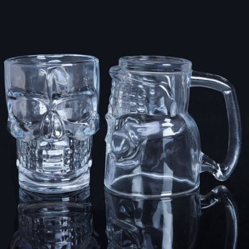 Кружка 6 штук 420 мл Череп / KL-S100 /уп 6/ - Галеонтрейд фото 3