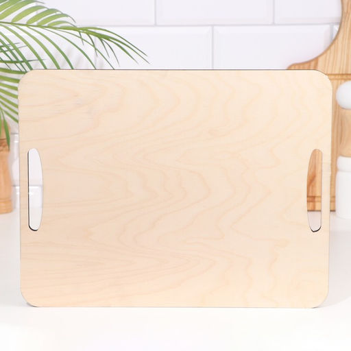 Разделочная доска - поднос Дарим Красиво «Тёмное дерево», 36×28×0.5 см