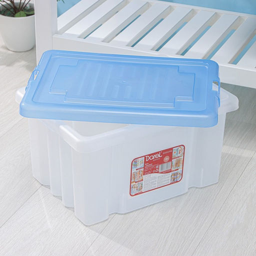 Ящик для хранения Darel-box, 18 л, 40×30×21 см, с крышкой, МИКС