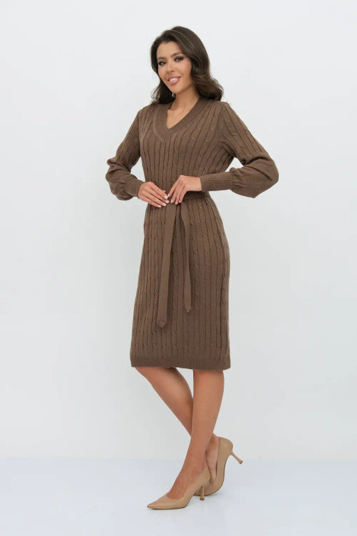 ЗЛАТА Платье М 2991/кофе