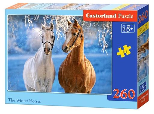 Castorland. Пазл 260 MIDI арт.B-27378 "Лошади зимой"