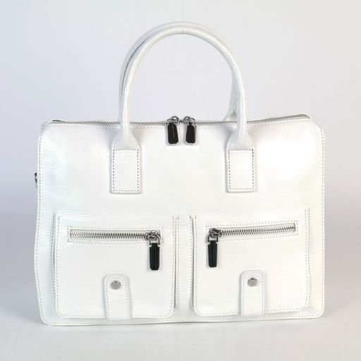 Женская кожаная сумка 3172 Вайт - Cidirro фото 2