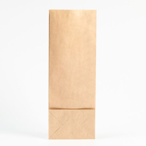 Цена за 100 шт. Пакет крафт бумажный, фасовочный, прямоугольное дно, 12×8×33 см, 50 г/м²