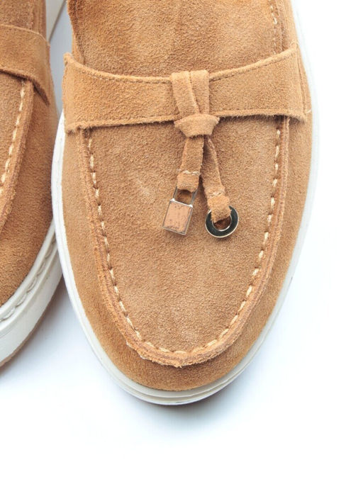 03-5061-8 BROWN Лоферы женские (натуральная замша) - No name фото 11