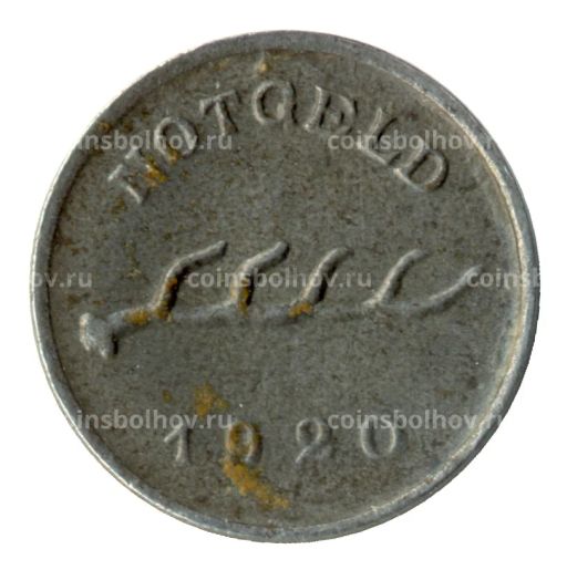 1 пфенниг 1920 года Германия Нотгельд (Бад-Мергентхайм)