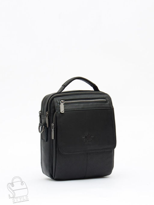Сумка мужская кожаная 99888Z black Zinimsk