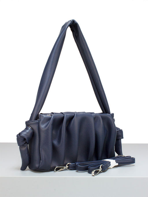 LACCOMA сумка Алиса-23-L815 серо-синий эко кожа хлопок фото 2