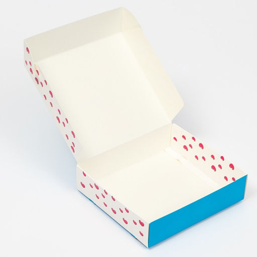 Цена за 5 шт. Коробка подарочная Любовь это..., голубая, 20 х 18 х 5 см - UPAK LAND фото 3