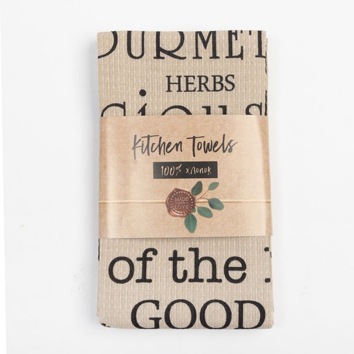 Набор кухонных полотенец Доляна Happiness, 35?60 см -2 шт., 100% хлопок, вафля 160 г/м?