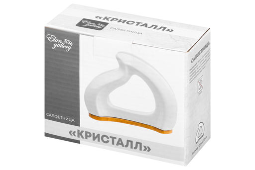 Салфетница 12,5*5*10 см "Кристалл" на дерев. подставке
