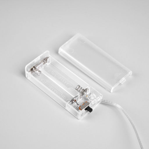 Гирлянда Нить 2 м роса с насадками Иней, IP20, нить серебристая, 20 LED, батарейки AAx2 (не в комплекте), 2 режима, свечение тёплое белое - Luazon lighting фото 3