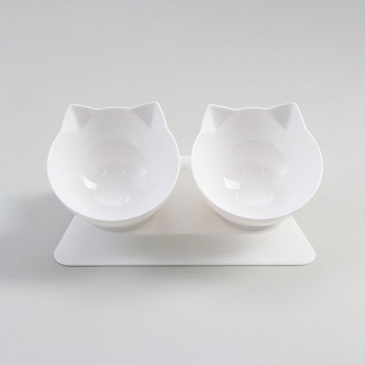 Миски пластиковые на белой подставке 27.51415 см белые - Пижон фото 2