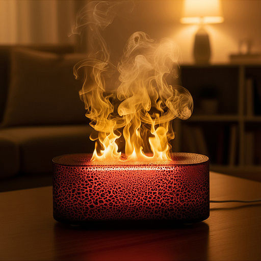 Светильник-увлажнитель "Чёрная лава" в коробке