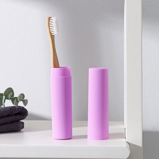 Цена за 2 шт. Футляр для зубной щётки и пасты Доляна, 20 см, цвет МИКС фото 17