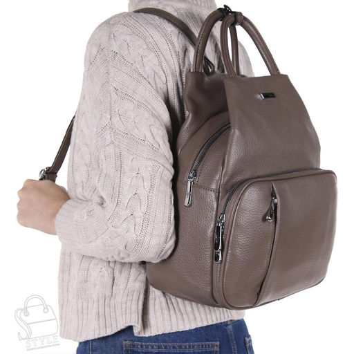 Рюкзак женский 670107 brown Velina Fabbiano-Safenta в Новосибирске