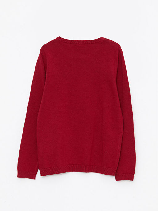 Bisiklet Yaka Y?lba?? Temal? Uzun Kollu K?z ?ocuk Triko Kazak - Waikiki фото 2