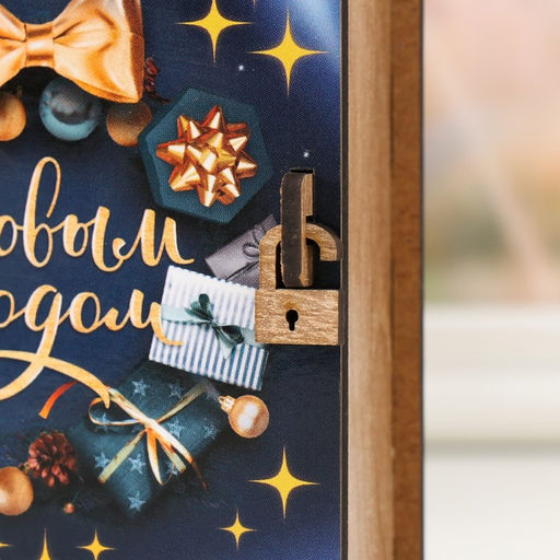 Копилка-книга для денег С Новым годом, для купюр, монет, 14?12?5 см