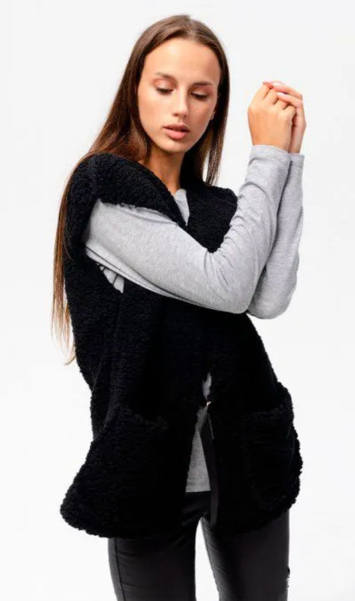 жилет Тедди жемчуг Цвет:как на фото - Rash фото 12