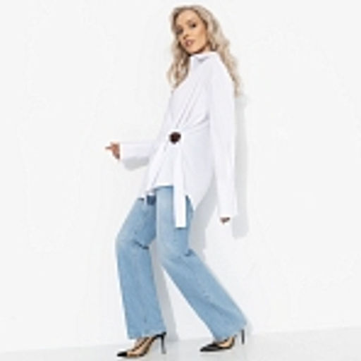 Рубашка на запах из хлопка, Переиграла всех - Charutti фото 14