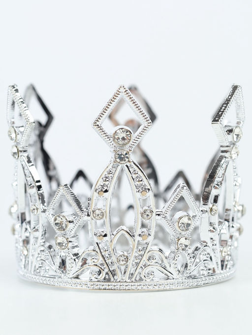 Корона для торта «Витая», цвет серебро